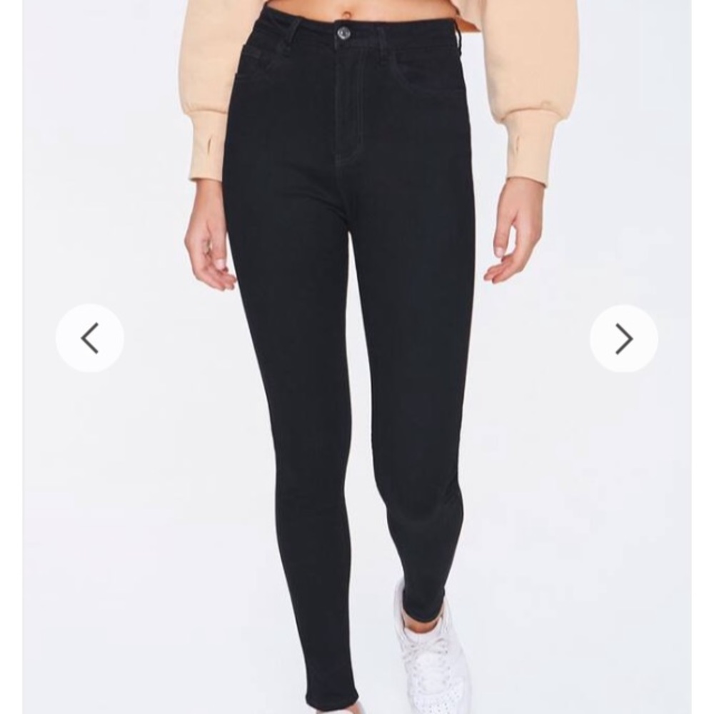Forever 21 high waist black jeans size 31